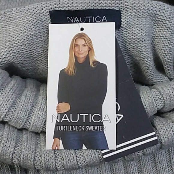 Nautica Women's Soft Knitted Turtle Neck Sweater - Picture 2 of 2